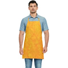 Background-yellow Kitchen Apron by nateshop