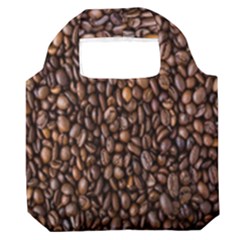 Coffee Beans Food Texture Premium Foldable Grocery Recycle Bag by artworkshop