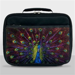 Beautiful Peacock Feather Lunch Bag by Jancukart