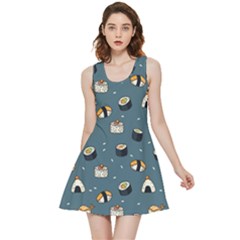 Sushi Pattern Inside Out Reversible Sleeveless Dress by Jancukart