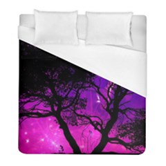 Tree Men Space Universe Surreal Duvet Cover (full/ Double Size) by Amaryn4rt