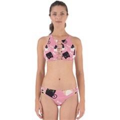 Cat Pattern Backgroundpet Perfectly Cut Out Bikini Set by Amaryn4rt