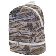 Texture Marble Abstract Pattern Zip Bottom Backpack by Amaryn4rt