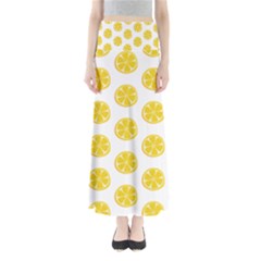 Fruit Food Juicy Organic Yellow Full Length Maxi Skirt by Wegoenart