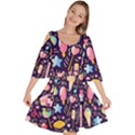 Cute-seamless-pattern-with-colorful-sweets-cakes-lollipops Velour Kimono Dress View1