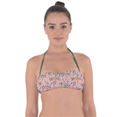 Flower Peach Blossom Halter Bandeau Bikini Top by flowerland