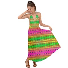 Peace And Love Backless Maxi Beach Dress by Thespacecampers