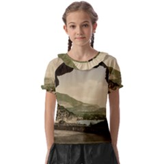 Ponale Road, Garda, Italy  Kids  Frill Chiffon Blouse by ConteMonfrey