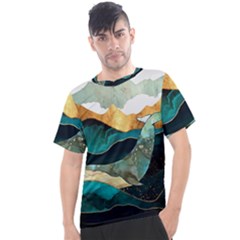 Ocean Whale Painting Sea Undersea Men s Sport Top by Wegoenart