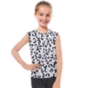 Black And White Leopard Print Jaguar Dots Kids  Mesh Tank Top View1