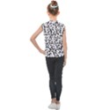 Black And White Leopard Print Jaguar Dots Kids  Mesh Tank Top View2