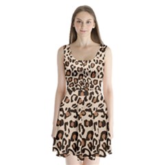 Leopard Jaguar Dots Split Back Mini Dress  by ConteMonfrey