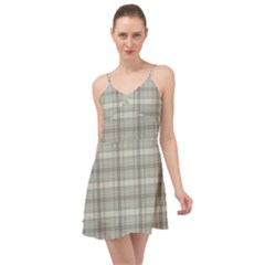 Winter Gray Plaids Summer Time Chiffon Dress by ConteMonfrey