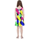 Illustration Geometric Form Circle Line Pattern Kids  Lightweight Sleeveless Dress View2