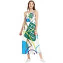 Abstract Pattern Boho Sleeveless Summer Dress View1