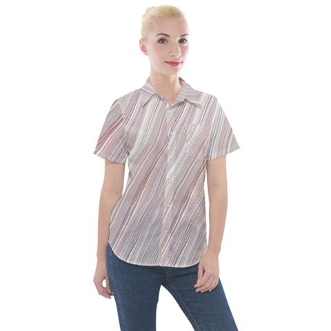 Illustration Marble Texture Marble Painting Stone Women s Short Sleeve Pocket Shirt by Wegoenart