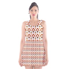 Illustration Geometric Tribal Pattern Design Scoop Neck Skater Dress by Wegoenart