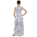 IM Fourth Dimension Black White 34 Empire Waist Velour Maxi Dress View2