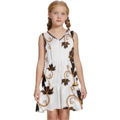 Im Fourth Dimension Colour 55 Kids  Sleeveless Tiered Mini Dress by imanmulyana