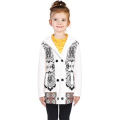 Im Fourth Dimension Black White 57 Kids  Double Breasted Button Coat by imanmulyana