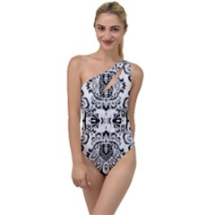 Im Fourth Dimension Black White 57 To One Side Swimsuit by imanmulyana