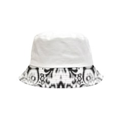 Im Fourth Dimension Black White 57 Inside Out Bucket Hat (kids) by imanmulyana