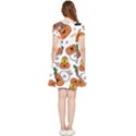 Illustration Pumpkin Bear Bat Bunny Chicken Inside Out Cap Sleeve Dress View4