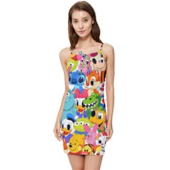 Illustration Cartoon Character Animal Cute Summer Tie Front Dress by Sudhe