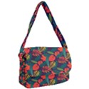 Leaves Pattern Wallpaper Seamless Courier Bag View1