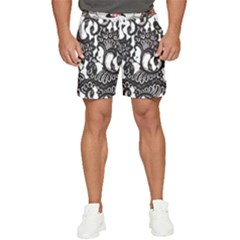 Im Fourth Dimension Black White 66 Men s Runner Shorts by imanmulyana