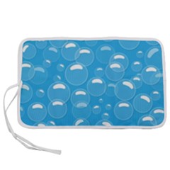 Pattern Blue Bubble Pattern Background Pen Storage Case (s) by Amaryn4rt