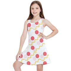 Illustration Abstract Line Pattern Dot Lines Decorative Kids  Lightweight Sleeveless Dress by Amaryn4rt