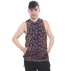 Pattern Illustration Spiral Pattern Texture Fractal Men s Sleeveless Hoodie by Amaryn4rt