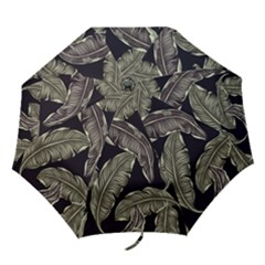 Jungle Sheets Tropical Pattern Folding Umbrellas by Amaryn4rt