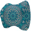 Mandala Blue Velour Head Support Cushion View4