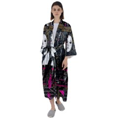 Grunge Witch Maxi Satin Kimono by MRNStudios