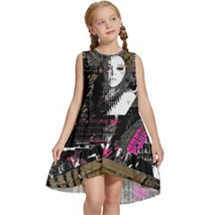 Grunge Witch Kids  Frill Swing Dress by MRNStudios