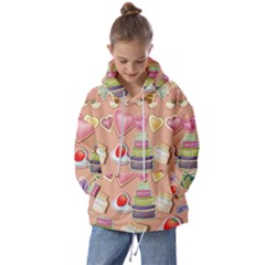 Illustration Seamless Pattern Standardize Kids  Oversized Hoodie by danenraven