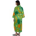 Fruit Tropical Pattern Design Art Maxi Satin Kimono View2