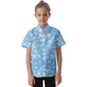 Plane Sky Background Pattern Kids  Short Sleeve Shirt View1