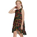 African Abstract  Kids  Frill Swing Dress View2