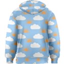 Sun And Clouds   Kids  Zipper Hoodie Without Drawstring View2