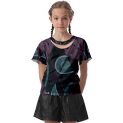 Background Pattern Texture Design Kids  Front Cut Tee by danenraven