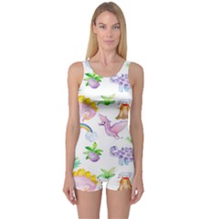 Dinosaurs Are Our Friends  One Piece Boyleg Swimsuit by ConteMonfrey