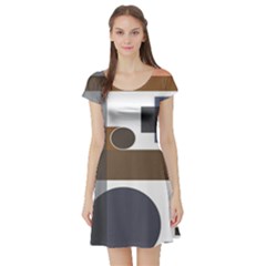 Background Wallpaper Abstract Short Sleeve Skater Dress by Ravend