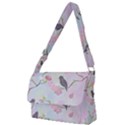 Bird Blossom Seamless Pattern Full Print Messenger Bag (L) View1