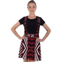 Abstract Pattern Velvet Suspender Skater Skirt View1