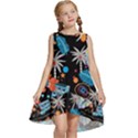 Design Print Pattern Colorful Kids  Frill Swing Dress View1