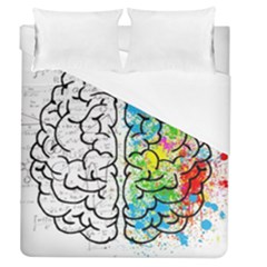 Illustration Brain Mind Psychology Idea Drawing Duvet Cover (queen Size) by Ravend