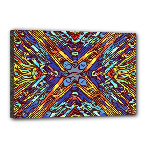 Mosaic Pattern Background Canvas 18  X 12  (stretched) by Ravend